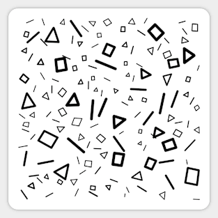 Scattered Shapes Sticker